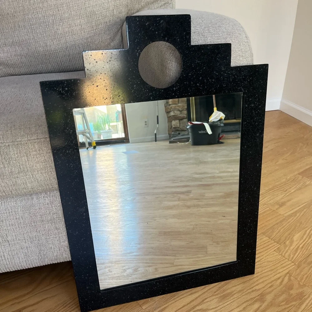 Black Metal Mirror